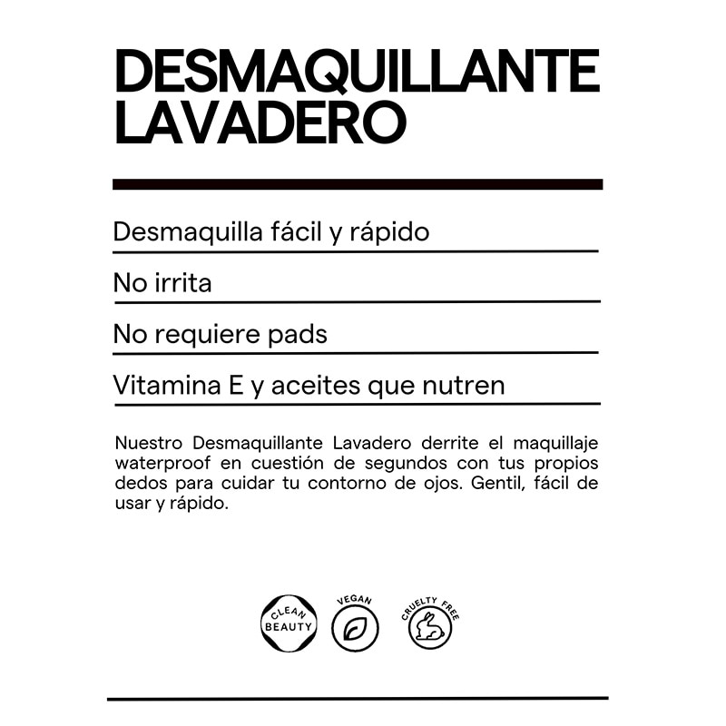 DESMAQUILLANTE WATERPROOF LAVADERO (DESMAQUILLANTE PARA OJOS)